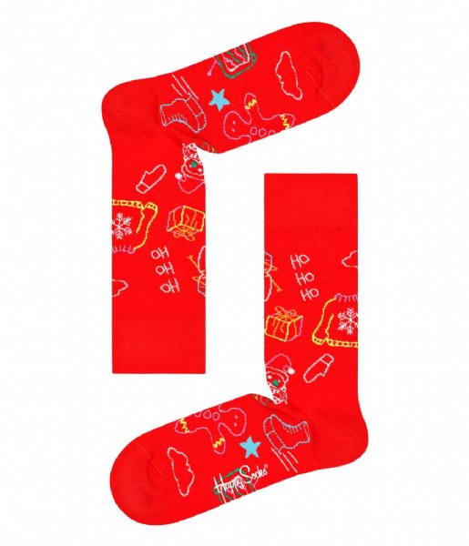 Happy Socks  4-Pack Happy Holiday Socks Gift Set Happy Holidays (4300)