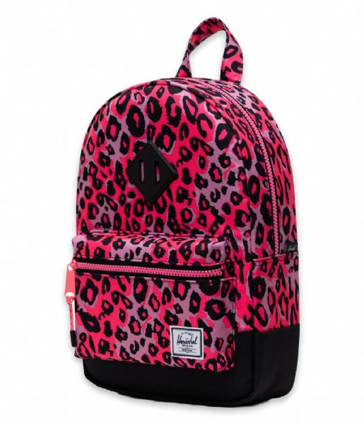 Herschel Supply Co.  Heritage Kids Cheetah Camo Neon Pink/Black (04897)