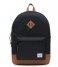 Herschel Supply Co.  Heritage Youth X-Large 13 inch Black/Saddle Brown (02462)