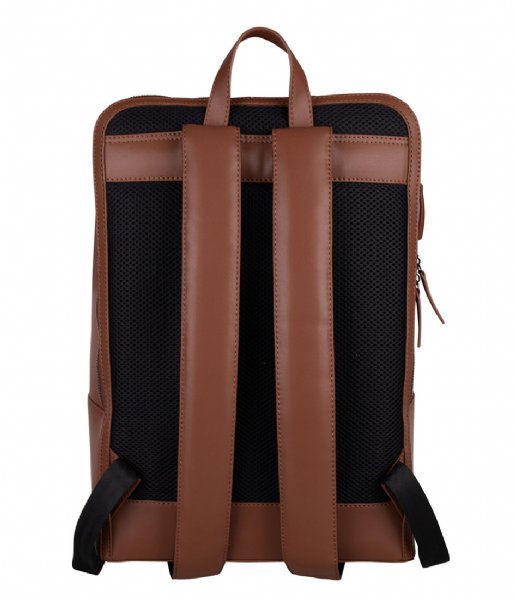 Hismanners  Jasper Laptop Backpack 16 Inch Cognac