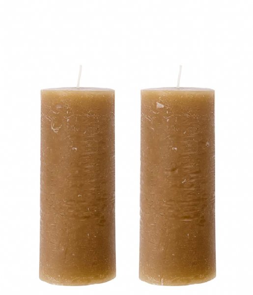 House Doctor  Pillar Candle Rustic HD 6C Camel