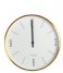 House Doctor  Wandklok Clock Couture Wit/Goud