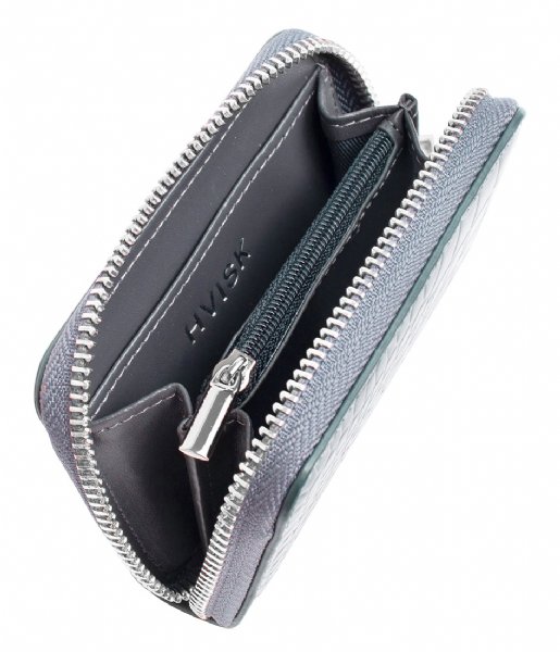 HVISK  Wallet Zipper Croco Grey Dark (123) 
