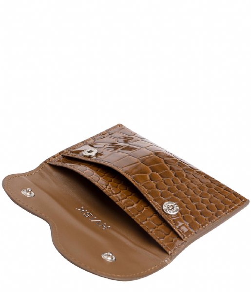 HVISK  Wallet Wavy Croco Brownish (124) 