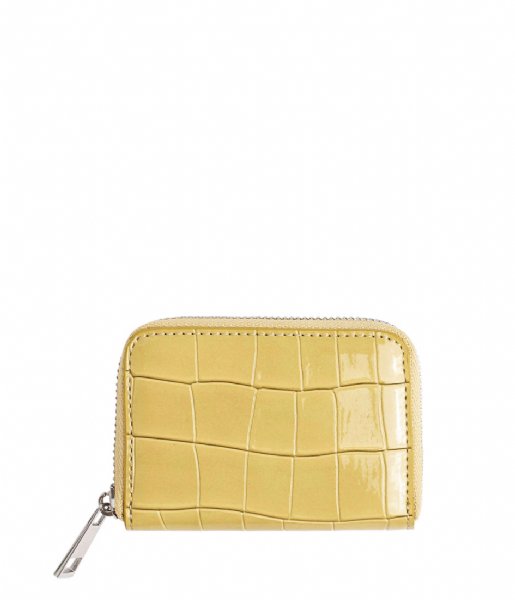 HVISK  Wallet Zipper Croco Sunkissed Yellow (109)