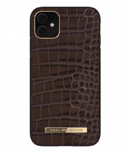 iDeal of Sweden  Atelier Case  iPhone 11/XR Deep Walnut Croco (455)