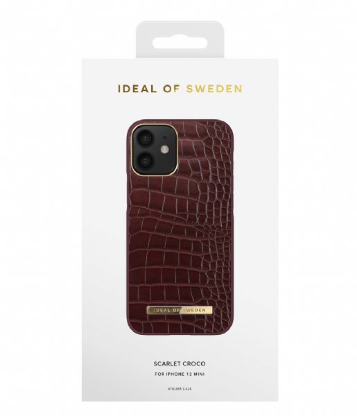 iDeal of Sweden  Atelier Case Introductory iPhone 12 Mini Scarlet Croco (IDACAW21-I2054-326)