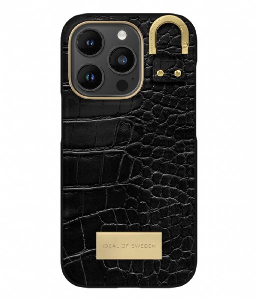 iDeal of Sweden  Fashion Case Atelier iPhone 14 Pro Black Croco (334)