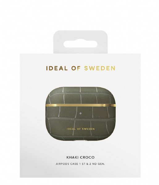 iDeal of Sweden  AirPods Case PU Pro Khaki Croco (IDAPCAW21-PRO-327)