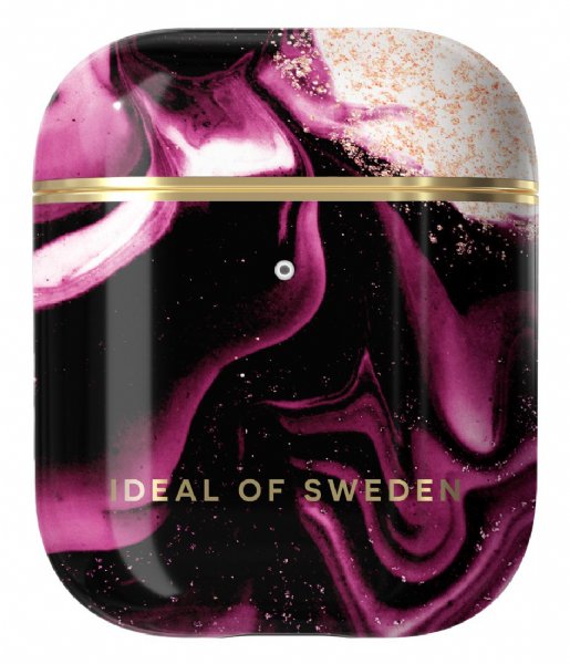 iDeal of Sweden  AirPods Case Print 1st and 2nd Generation Golden Ruby Marble (IDFAPCAW21-319)
