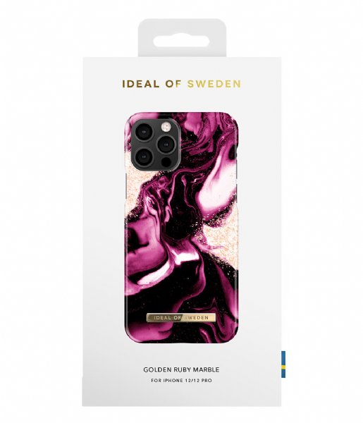iDeal of Sweden  Fashion Case iPhone 12/12 Pro Golden Ruby Marble (IDFCAW21-I2061-319)