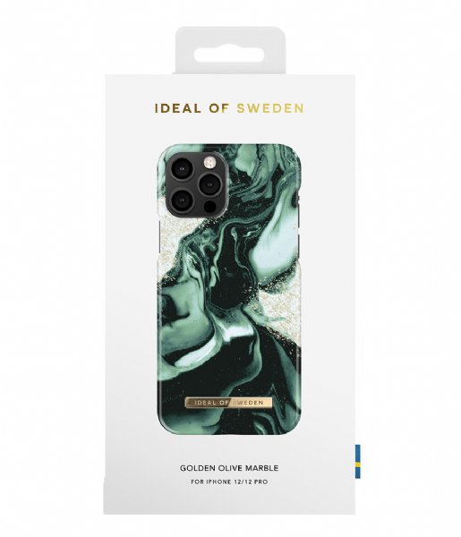 iDeal of Sweden  Fashion Case iPhone 12/12 Pro Golden Olive Marble (IDFCAW21-I2061-320)