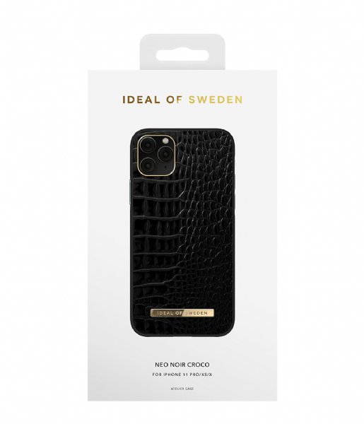 iDeal of Sweden  Atelier Case Entry iPhone 11 Pro/XS/X Neo Noir Croco (IDACAW20-1958-236)