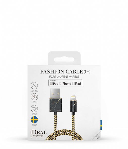 iDeal of Sweden  Fashion Cable 1m Lightning Port Laurent Marble (IDFCL-49)