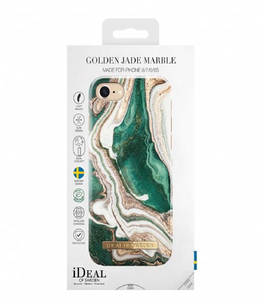 iDeal of Sweden  Fashion Case iPhone 8/7/6/6s Golden Jade Marble (IDFCAW18-I7-98)