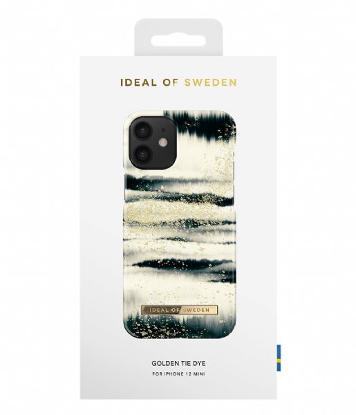 iDeal of Sweden  Fashion Case iPhone 12 Mini Golden tie dye (IDFCSS21-I2054-256)