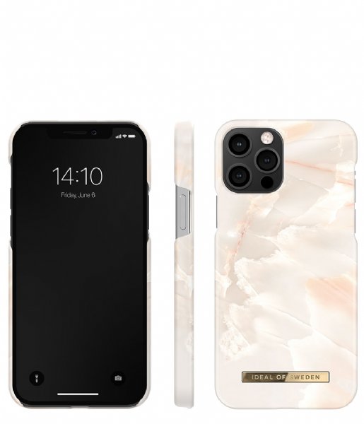 iDeal of Sweden  Fashion Case iPhone 12/12 Pro Rose pearl marble (IDFCSS21-I2061-257)