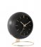 Karlsson  Table clock Globe Design Armando Breeveld black (KA5832BK)