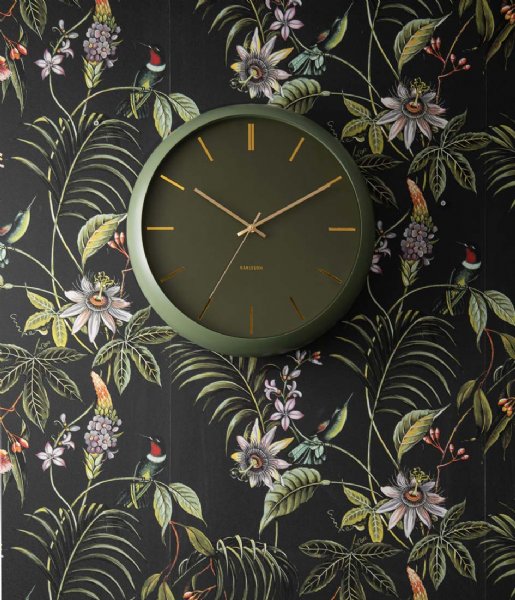 Karlsson  Wall clock Globe Design Armando Breeveld moss green (KA5840GR)