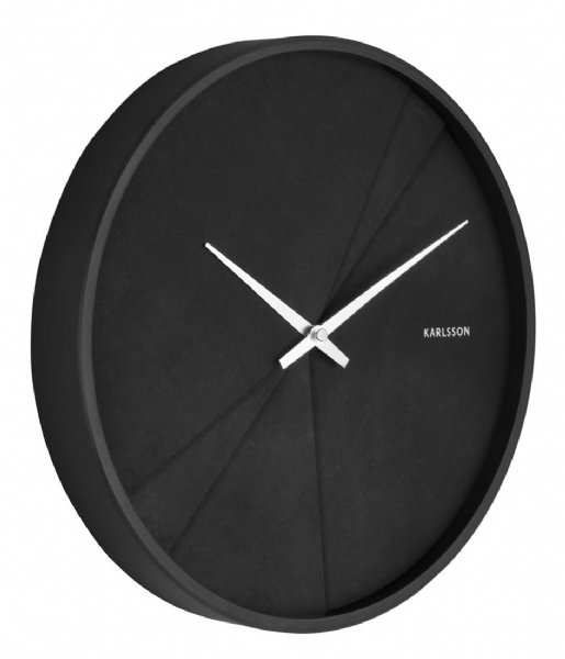 Karlsson  Wall clock Layered Lines Black (KA5849BK)