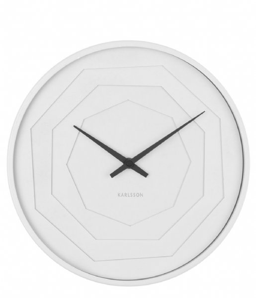 Karlsson  Wall clock Layered Origami White (KA5850WH)