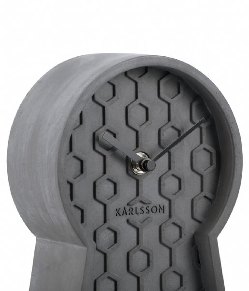 Karlsson  Table clock Honeycomb Pendulum concrete Dark Grey (KA5871DG)