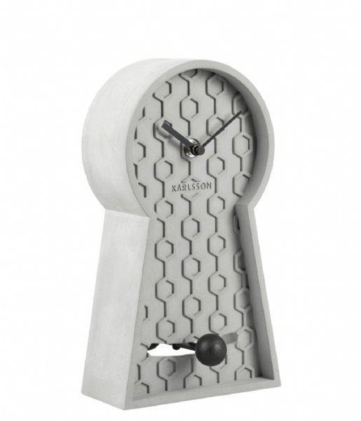 Karlsson  Table clock Honeycomb Pendulum concrete Grey (KA5871GY)