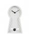 KarlssonTable clock Honeycomb Pendulum concrete White (KA5871WH)