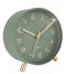 Karlsson  Alarm clock Lofty metal matt D. 11cm Green (KA5752GR)