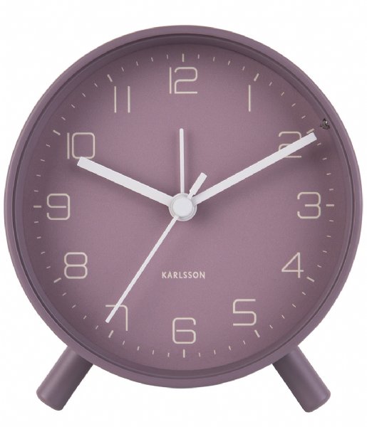 Karlsson  Alarm clock Lofty metal matt, D. 11cm Dark Purple (KA5752PU)