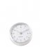 KarlssonAlarm clock Tinge white dial Design Armando Breeveld brushed steel white dial (KA5844SI)