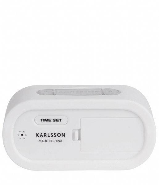 Karlsson  Alarm clock Gummy rubberized White (KA5753WH)