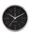 KarlssonAlarm clock Normann brushed steel Black (KA5670BK)
