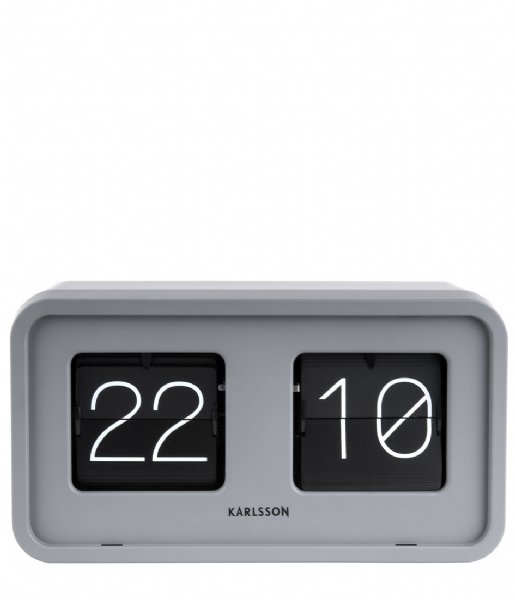 Karlsson  Table clock Bold Flip matt Grey (KA5712GY)