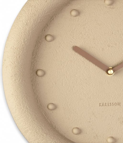 Karlsson  Wall clock Petra polyresin Sand Brown (KA5717SB)