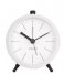 KarlssonAlarm clock Button metal matt White (KA5778WH)