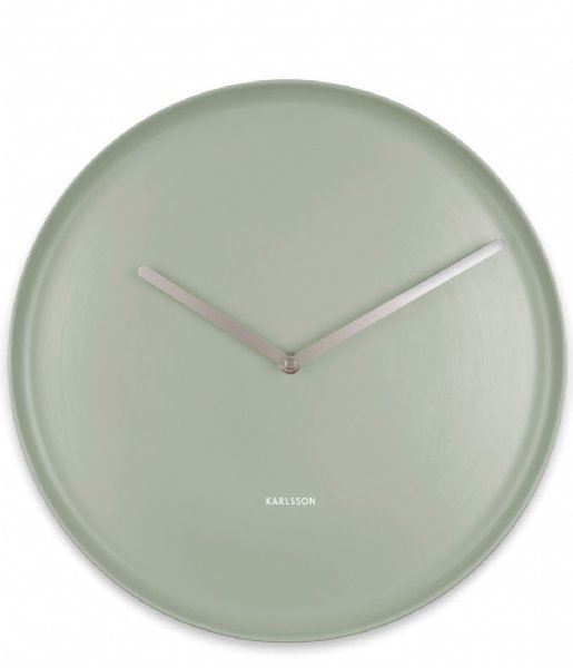 Karlsson  Wall clock Plate porcelain Grayed Jade (KA5786GR)