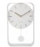 KarlssonWall clock Pendulum Charm small steel White (KA5796WH)