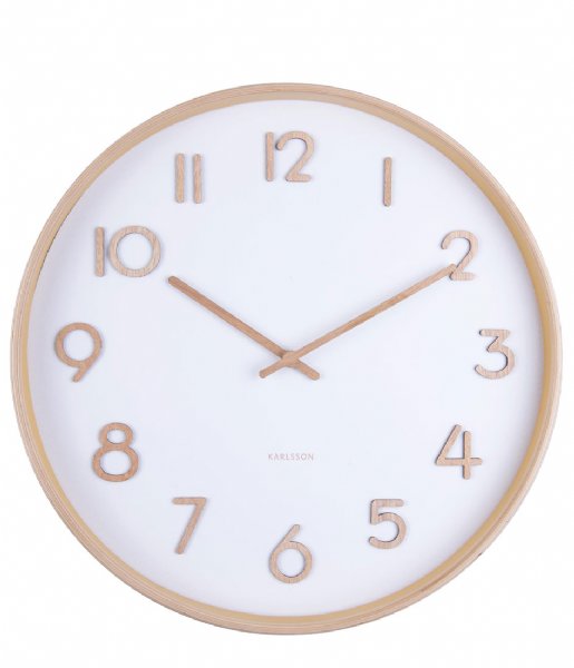 Karlsson  Wall clock Pure medium w. dial White (KA5757WH)