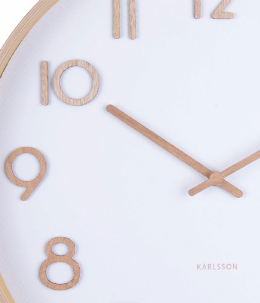 Karlsson  Wall clock Pure medium w. dial White (KA5757WH)