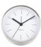 Karlsson  Alarm Clock Minimal Nickel Case White (KA5715WH)