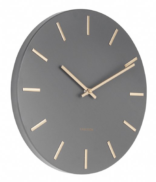 Karlsson  Wall Clock Charm Steel Small Grey (KA5821GY)