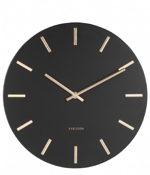Karlsson  Wall Clock Charm Steel Small Black (KA5821BK)