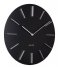 Karlsson  Wall Clock Discreet W. Silver Black (KA5783BK)