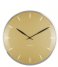 KarlssonWall Clock Leaf Dome Glass Mustard Yellow (KA5761YE)