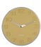 KarlssonWall Clock New Original Numbers Mustard Yellow (KA5759YE)