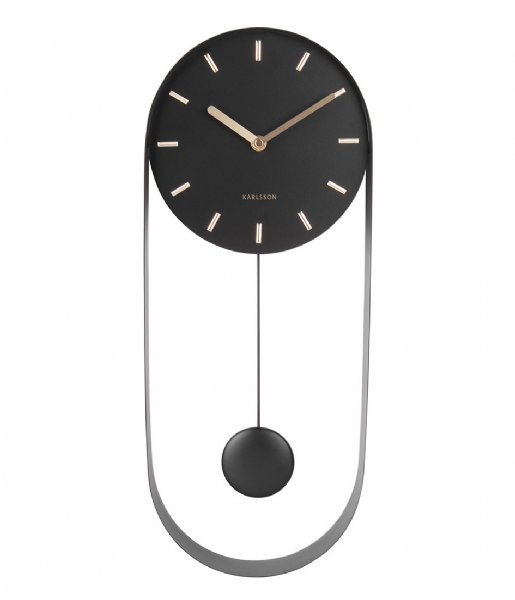 Karlsson  Wall Clock Pendulum Charm Steel Black (KA5822BK)