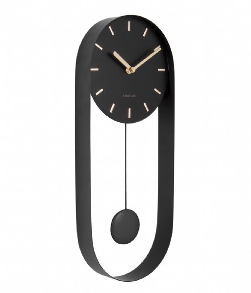 Karlsson  Wall Clock Pendulum Charm Steel Black (KA5822BK)