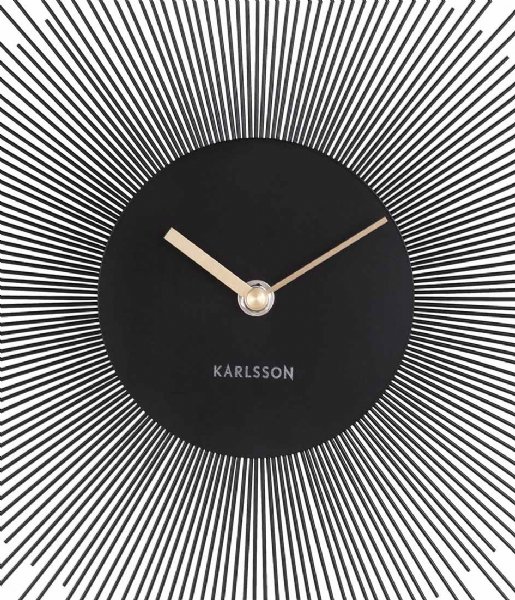 Karlsson  Wall Clock Peony Steel Large Black (KA5818BK)