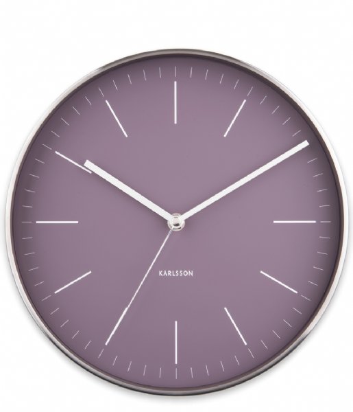 Karlsson  Wall clock Minimal Dark Purple (KA5732PU)